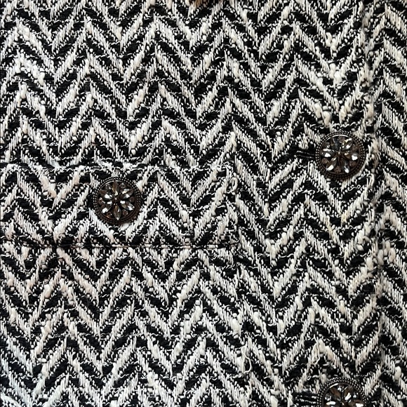 Zara Monochrome Herringbone Jacket - Picture 2 of 3
